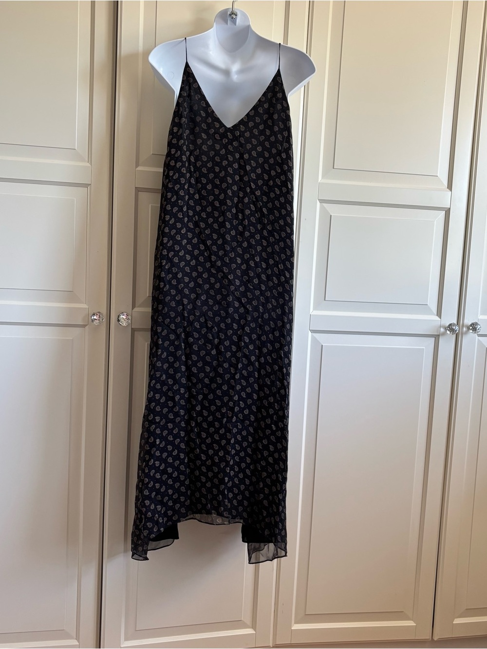 Dennis Merotto 100% Silk Black midi Dress Cocktail Formal, Quiet Luxury Size S - Picture 5 of 14